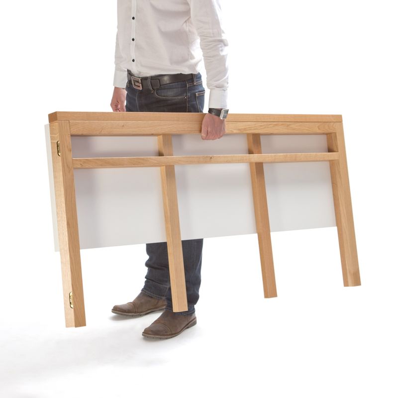 table pliable en bois de réunion - vitrolles