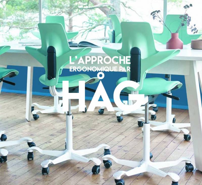 Sièges ergonomiques HÅG favorisant le mouvement naturel au travail à Aix-en-Provence