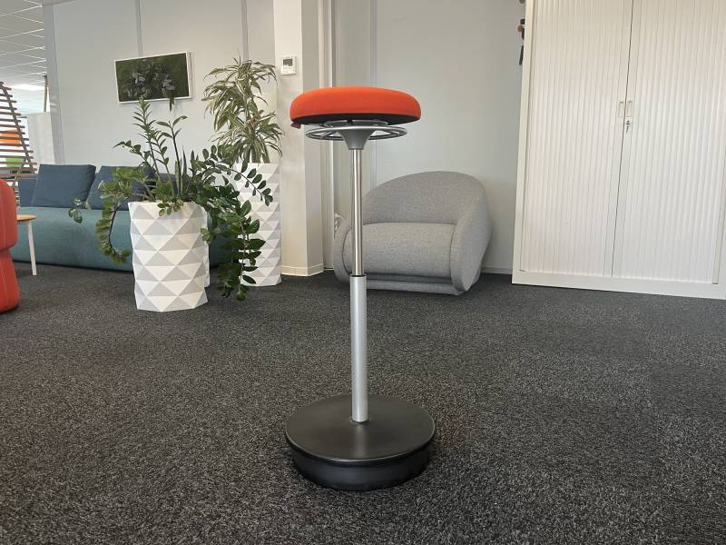 Siège appui-fesses haut de gamme réglable avec base articulée tissu orange