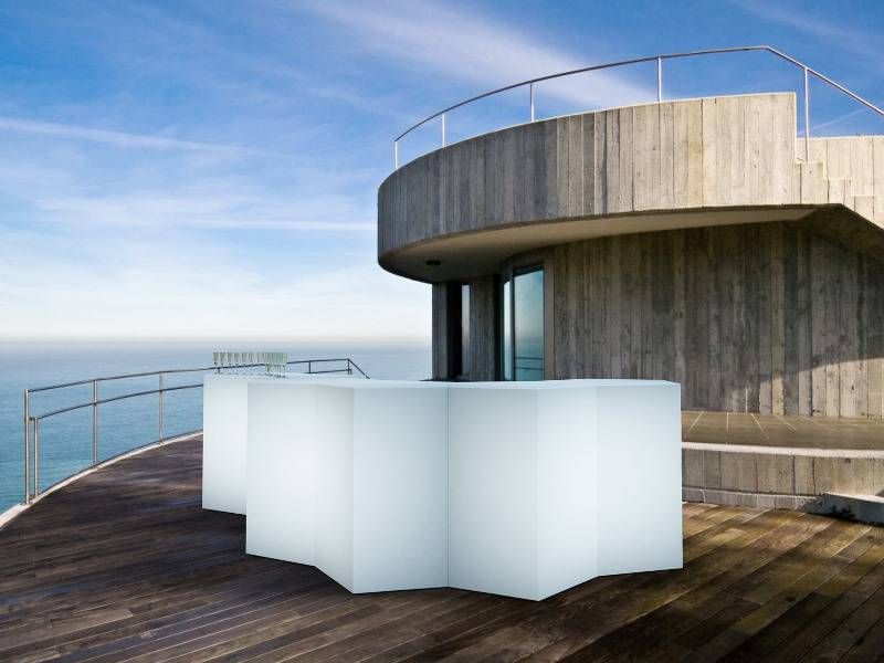 Iceberg, Pedrali - Banque d'accueil lumineuse