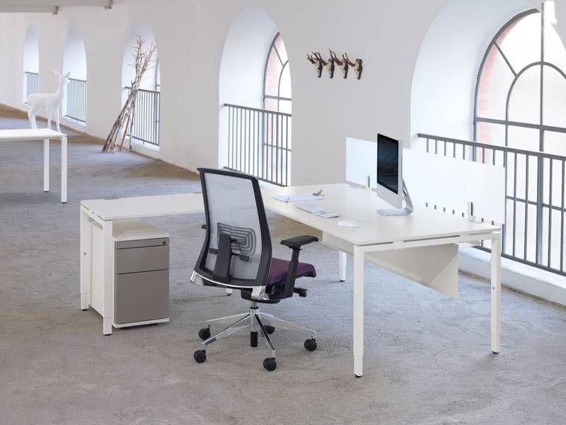 Poste bureau blanc tibas