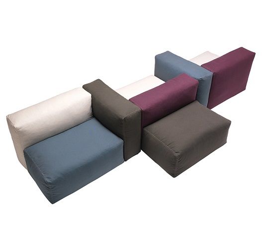 sièges confortables colorés, espaces collaboratifs - aubagne