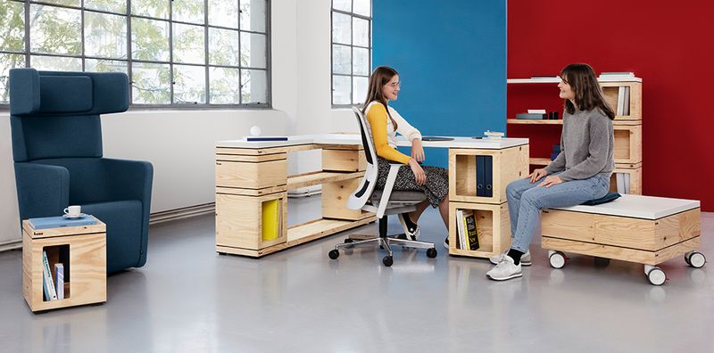 Assises emboîtables tables et rangements - Vitrolles