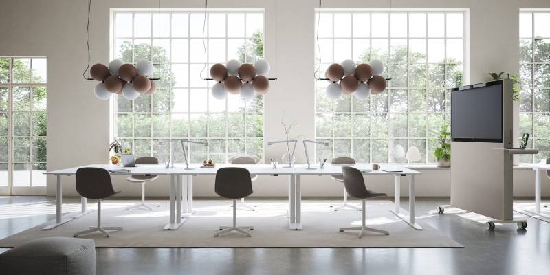Suspension design moderne en sphères à Marseille 13008 – luminaire décoratif contemporain