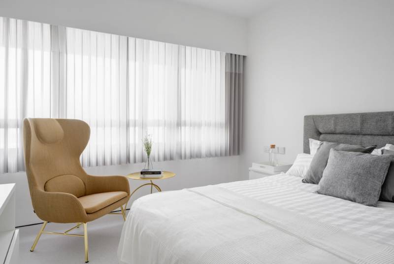 fauteuil haut tissu pied bois