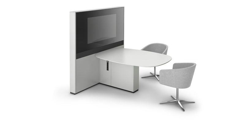 Parcs- Idea Wall, Bene - Table de réunion avec écran intégré