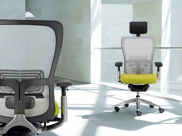 Fauteuil de bureau ergonomique Zody de Haworth pour pathologie du dos à Marseille Têtière réglable en option