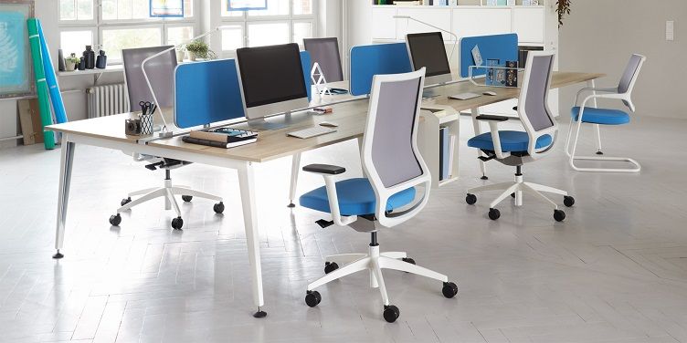 chaise à roulette de bureau confort et lignes dynamiques - aubagne