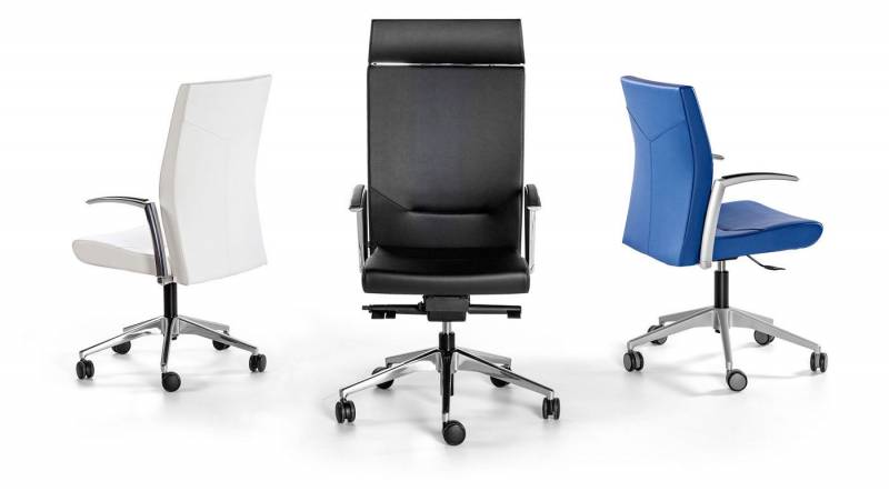Fauteuil de direction Kados avec finitions personnalisables, ergonomie renforcée et version visiteur 4 pieds à Marseille et Aix-en-Provence
