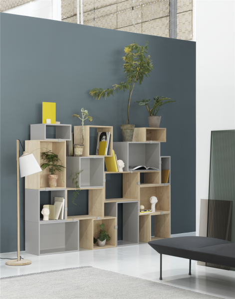 Collection stacked storage, Muuto - Niches modulables sur pieds ou fixables